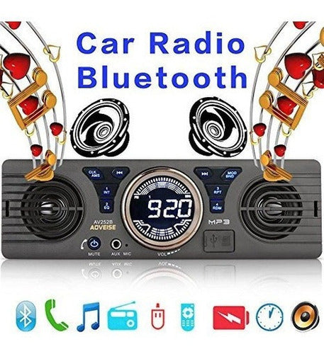 Altavoces Estéreo FM Soporte Bluetooth con puerto de tarjeta
