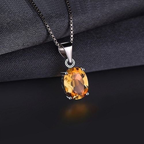 JewelryPalace - Collar con colgante de plata de ley