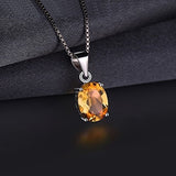 JewelryPalace - Collar con colgante de plata de ley