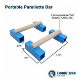 Tumbl Trak Barras De Parallette Portátiles, Azul