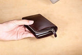 Billetera Con Capacidad Extra Cuero Genuino De Piel