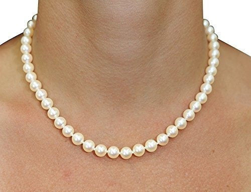 Collar Redondo De Perlas Cultivadas De Agua Dulce