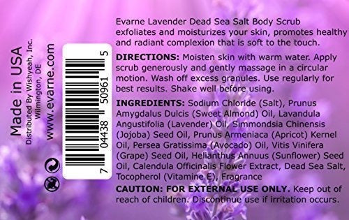 Exfoliante Corporal Evarne Lavanda Sal del Mar Muerto
