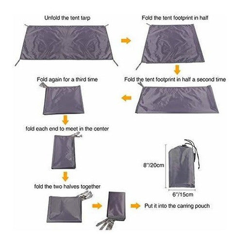 Lona Impermeable Para Carpa De Camping Redcamp - 95 X83