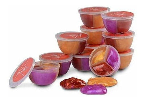 Kidsco Rainbow Galactic Putty - Paquete De 12 - Colores Del