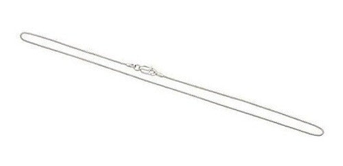 Cadena De Caja De Plata Esterlina de Extensión De 16