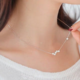 Collar 24k Mujeres Chapado En Oro y Pequeño Cristal