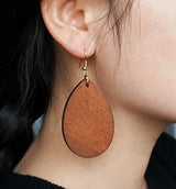 Pendientes De Madera Natural Wowanoo Pendientes Geométricos