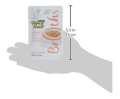Purina Fancy Feoth Broths Clásico Con Salmón Salvaje