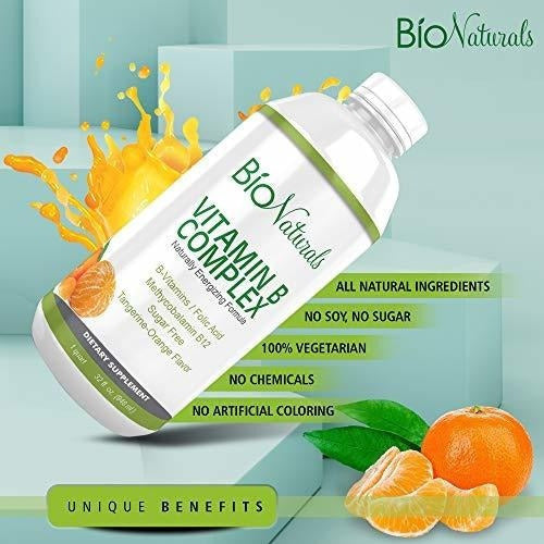 Suplemento Líquido Del Complejo De La Vitamina B De Bio