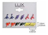 Lux Accesorios Aretes de Dinosaurio Jurásico