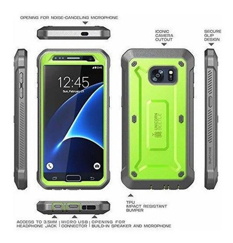 funda con protector de pantalla para  Galaxy S7