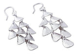 Pendientes Largos De Plata De Ley, 'lluvia