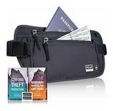 Money Belt de perfil delgado Con Seguro Antirrobo