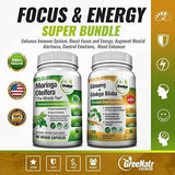 Paquete Focus + Energy | Tabletas De Panax Ginseng Y Ginkgo