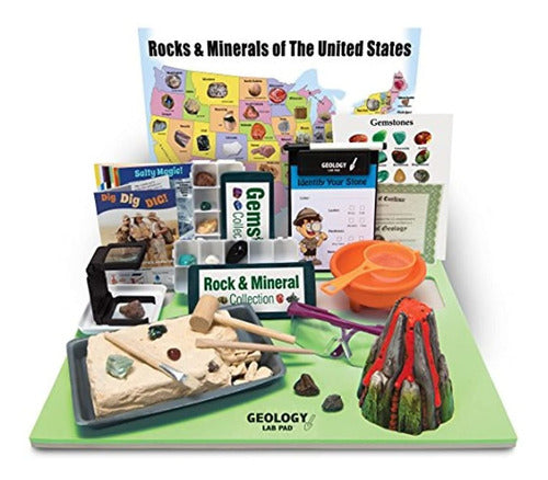 juguetes Geología laboratorio kit almohadilla ciencia