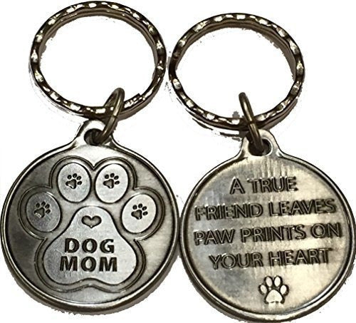 llavero Diseño de huellas de perro gráficos 3d