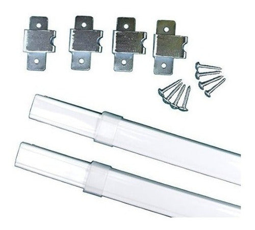 Dos Barras De Tornillo Kirsch Flash Para Puertas Y Laterales