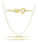 Collar De Cadena De Caja De 18 Mm De Oro