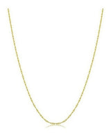 Collar Kooljewelry Solid 14k Con Cadena De Cuerda Fina De