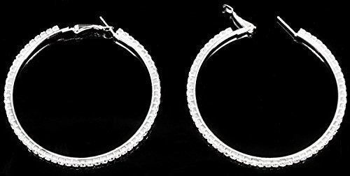 Pendientes De Aro De Plata Chapada Con Diamantes