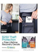 Money Belt de perfil delgado Con Seguro Antirrobo