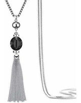 Collar de cadena colgante cristal transparente para mujer