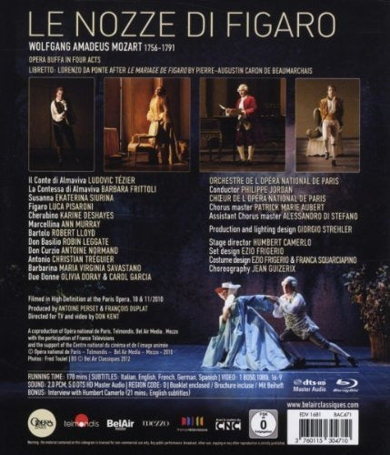 Mozart: Le Nozze Di Figaro [blu-ray]