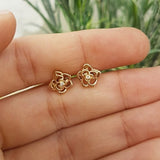 Colección Aretes Con Forma De Flor De Diamante