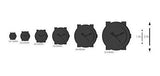 Reloj de cuarzo para hombre de acero inoxidable y resina