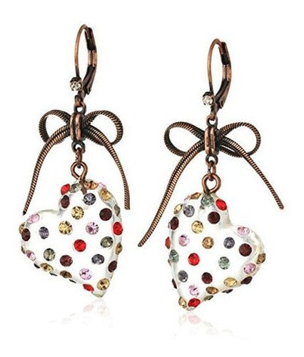 Pendientes con forma de corazón