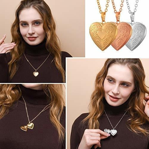 Collar chapado en oro de 18 quilates, con imagen personaliza