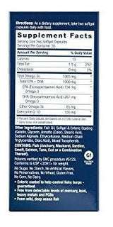 Gnc Triple Strength Fish Oil Plus Coq-10, 60 Cápsulas