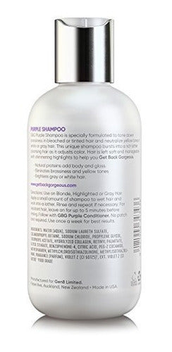 Champú Púrpura Para Cabello Rubio - Champú Tonificante