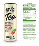 Zevia Organic Earl Grey Tea Orange Blood, 12 unidades, Bebida