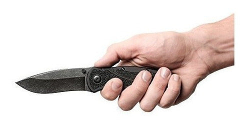 Cuchillo Plegable Hoja de acero Mango de aluminio 3.4