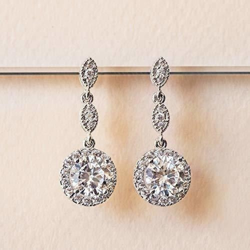 Pendientes De La Boda De Las Damas De Honor En Plata