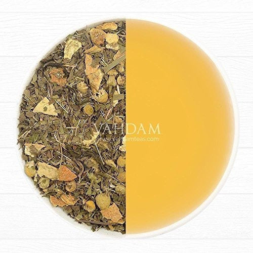 Hojas Sueltas De Té Verde Menta De Manzanilla (100 Tazas)
