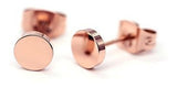 18k Pendientes Con Lunares En Oro Rosa