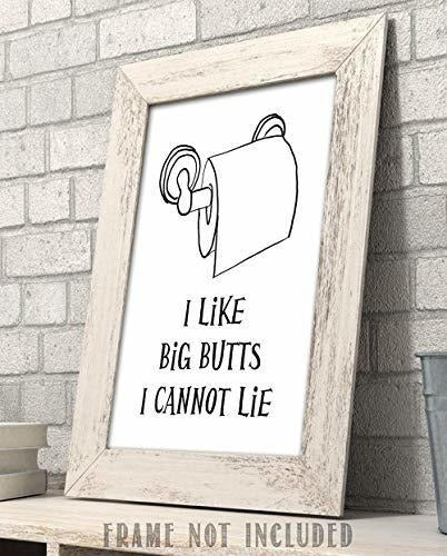 Cuadro Me Gustan Los Culos Grandes No Puedo Mentir  11x14