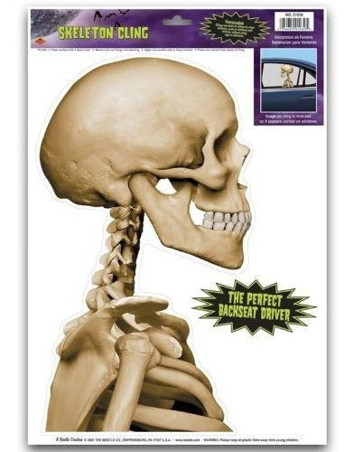 Accesorio Skeleton Backseat Driver Car Cling Party (1