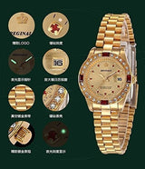 Relojes Unisex De Lujo Relojes De Oro Con Diamantes