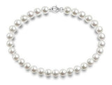 Pavoi Collar De Perlas De Concha Simulada De Plata Esterlina