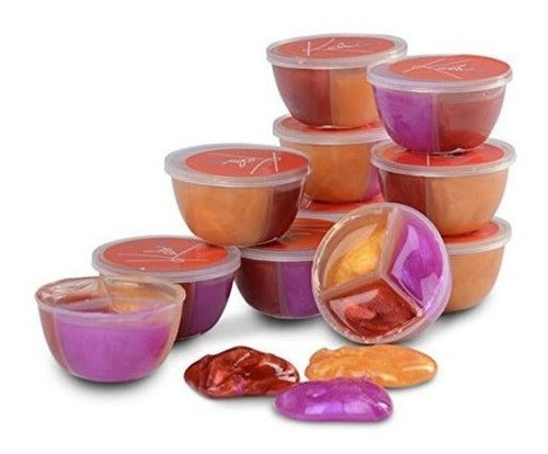Kidsco Rainbow Galactic Putty - Paquete De 12 - Colores Del