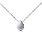 Fonsalette Llanura Colgante Collar De Plata Esterlina