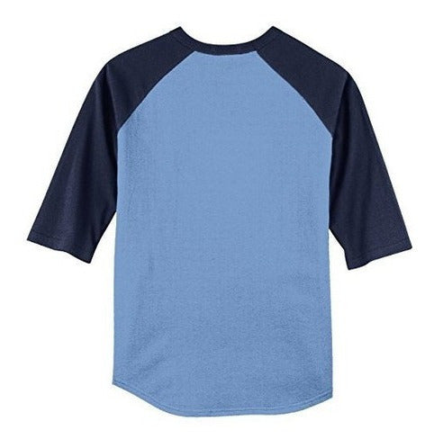 Sport-tek Camiseta raglán con bloques de color para hombre XL Carolina