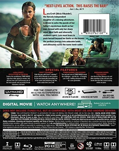 Tomb Raider (4k Uhd / bd) [blu-ray]