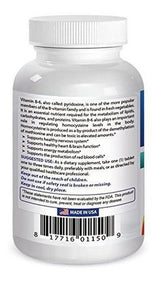 Vitamina B-6 Tabletas De 25 Mg 250 Unidades