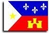 Bandera de poliéster de acadiana