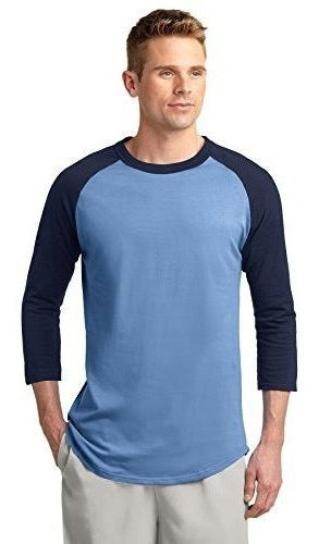 Sport-tek Camiseta raglán con bloques de color para hombre XL Carolina